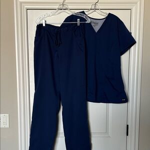 Grey's Anatomy Deep Blue Scrub SCRUB SET